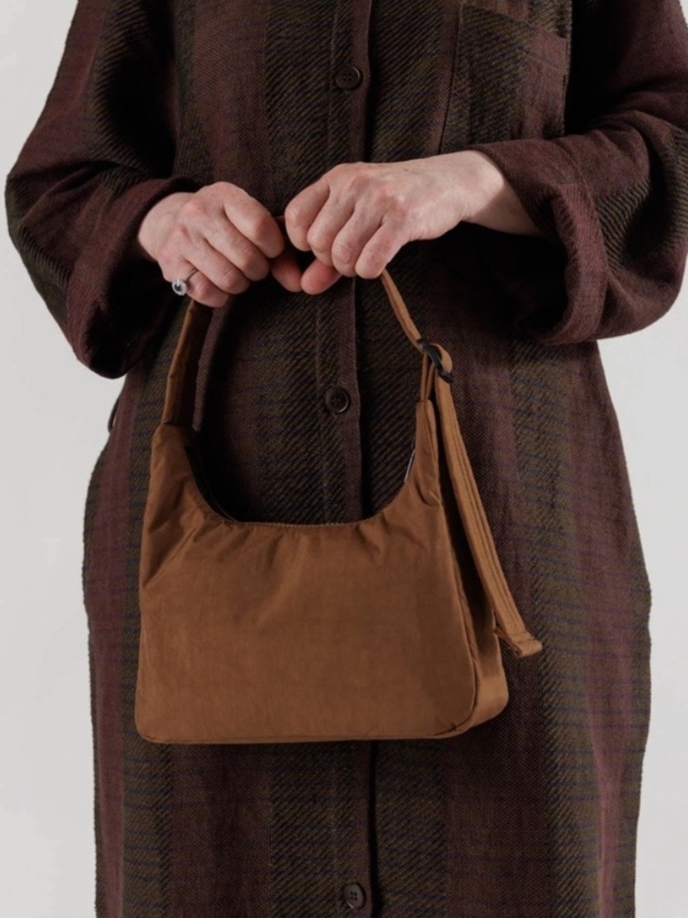 Baggu brown mini shoulder bag